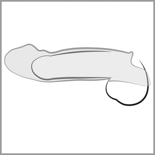 Transparente Penishülle mit Hodenmanschette – Mehr Länge, mehr Volumen, mehr Spaß!  ss