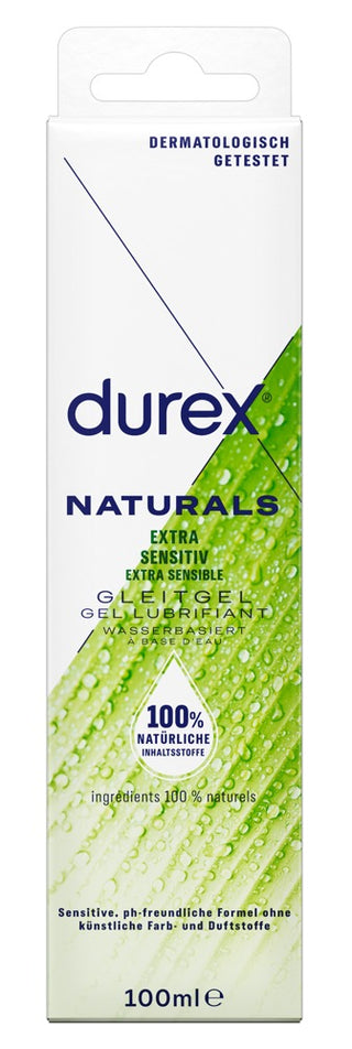 Durex Naturals – Sanftes, Wasserbasiertes Gleitgel mit Biolin