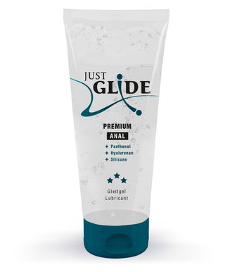 Just Glide Premium Anal – Veganes Gleitgel mit Silikon-Öl, Hyaluron & Panthenol für maximalen Anal-Genuss
