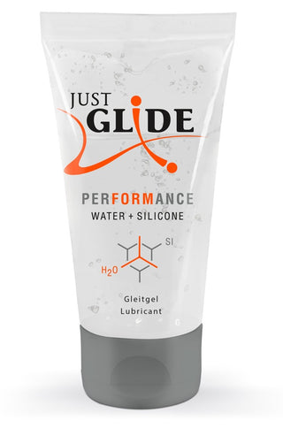 Just Glide Performance – Wasserbasiertes Gleitgel mit Silikon für langanhaltende Gleitfreude