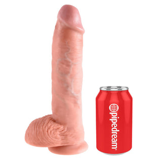 13 Inch Cock with Balls von King Cock in heller Hautfarbe