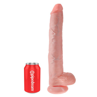 14 Inch Cock with Balls in Hautfarbe