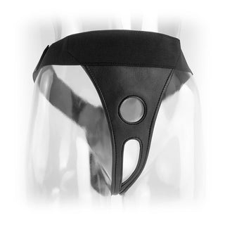 crotchless harness strap on von vorne angezogen