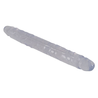 crytal duo double dildo quer abgebildet