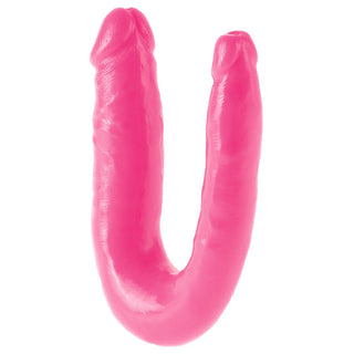 dillio double-trouble doppeldildo pink. aufrecht stehend