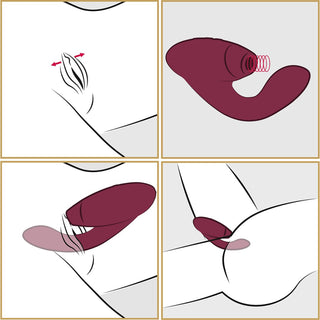 Duo Womanizer, doppelt stimulierender Vibrator in schwarz, Inhalt und Verpackung Übersicht