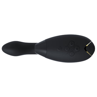 Duo Womanizer, doppelt stimulierender Vibrator in rot, Inhalt Übersicht