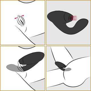 Duo Womanizer, doppelt stimulierender Vibrator in rot, Ladekabelanschluss im Fokus