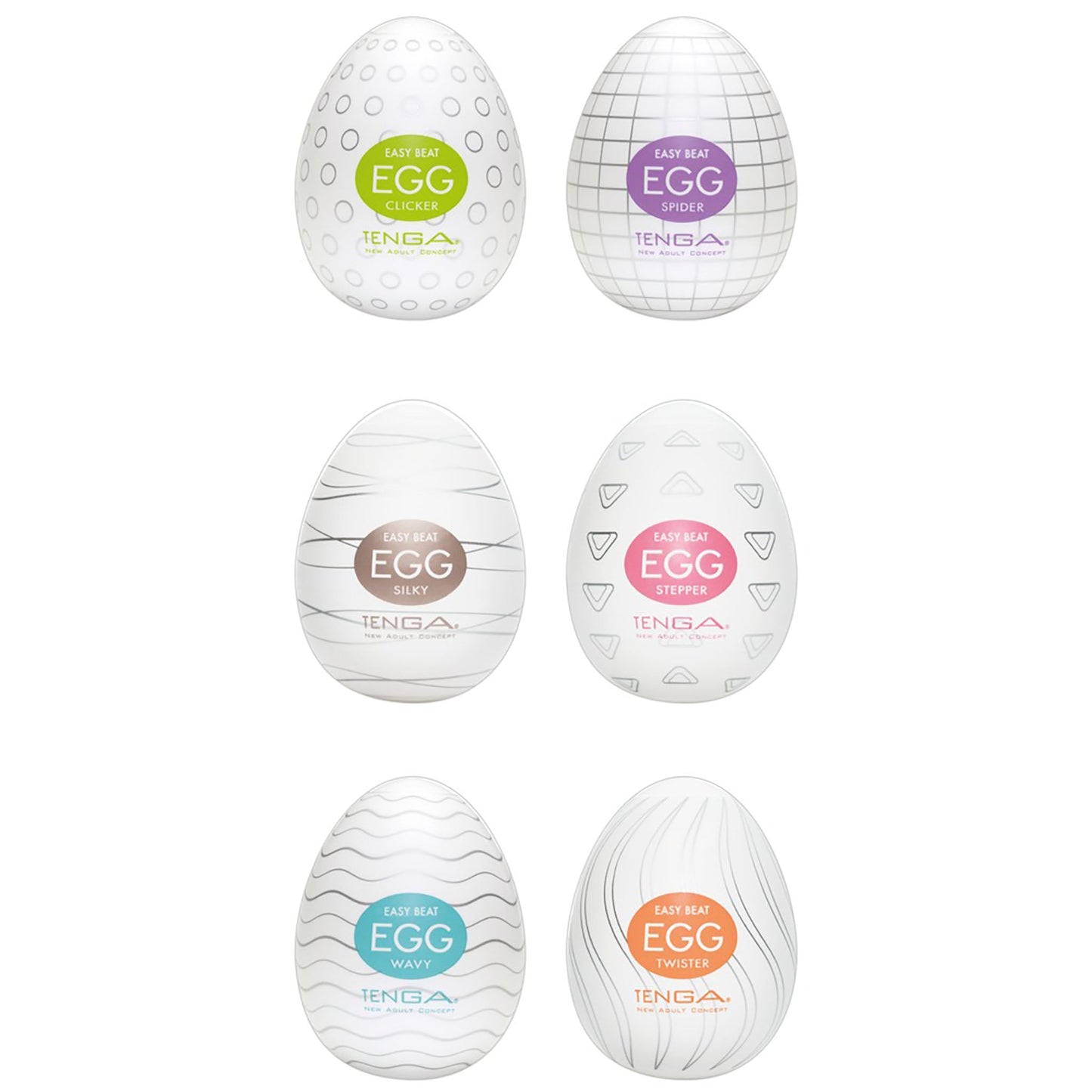 Tenga Egg Variety 1 6er Pack Eier, Verpackung