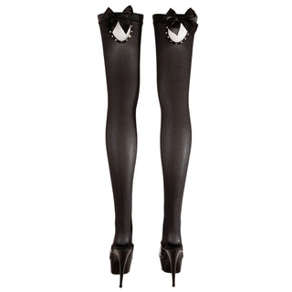 Halterlose Strümpfe von Cottelli Legwear mit Schleife