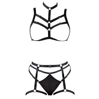 Schwarzes Harness Set von Cottelli Lingerie