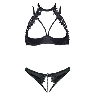Hebe Set in schwarz mit Spitze von Cottelli Lingerie