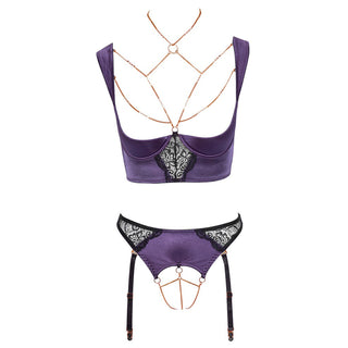 Hebe und Straps Slip Set von Ablerta Fina in lila