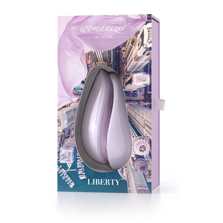 Womanizer Liberty Pulsator, vibrator in Lila, Verpackung