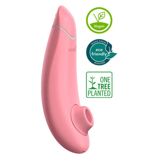 Premium Womanizer Eco in rosa, mit Siegeln