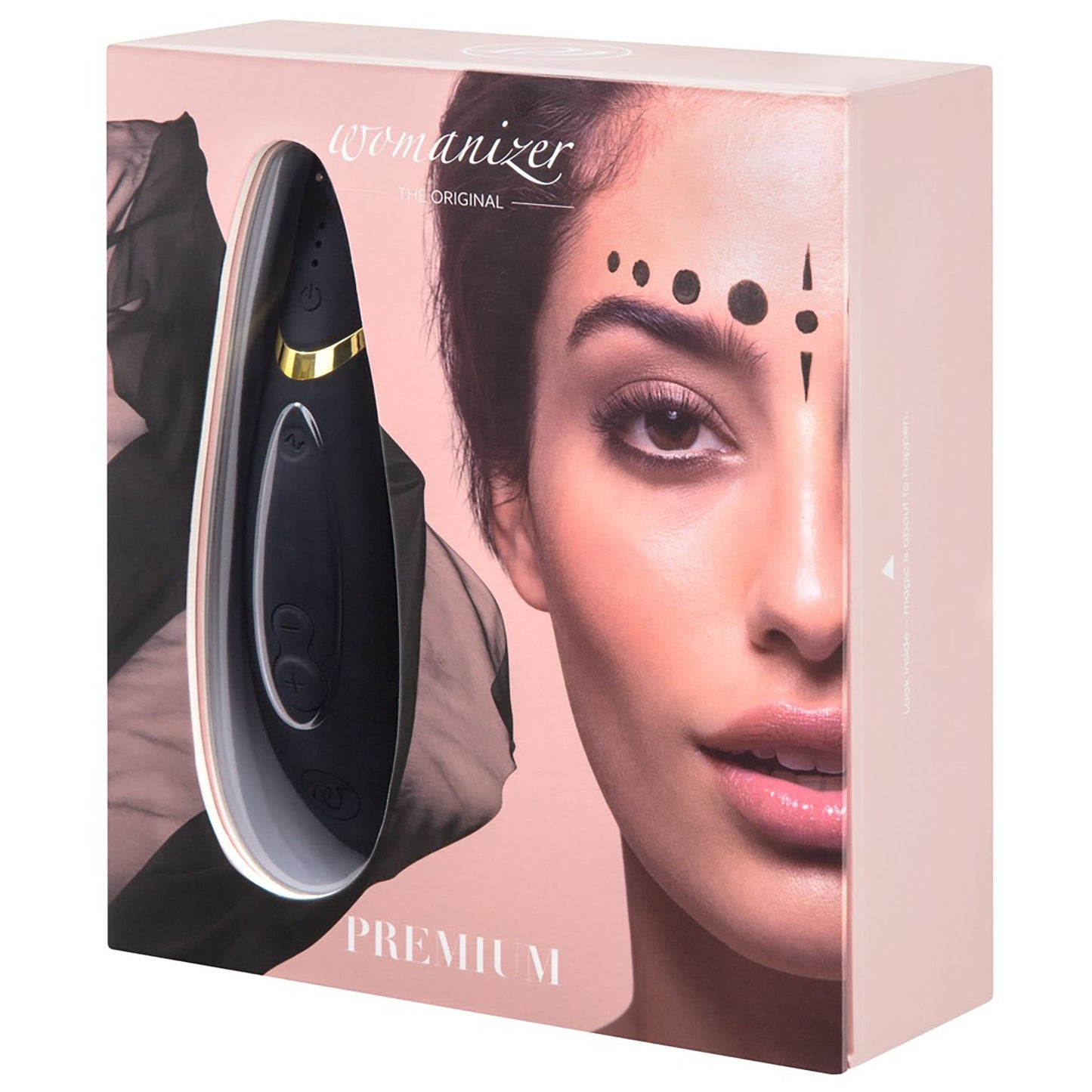Premium Womanizer Druckwellenvibrator in rot Inhaltsübersicht