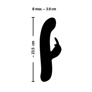 Rechargeable Rotating Rabbitvibrator in lila Maße