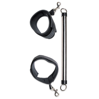 Spreader Bar, Spreizstange mit Fußfesseln aus Metall in Verpackung