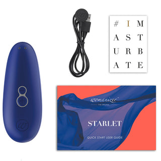 Starlet von Womanizer, Minivibrator mit Druckluft-Technology in blau