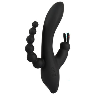 Triple G-Punkt Vibrator in schwarz