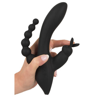 Triple G-Punkt Vibrator in schwarz