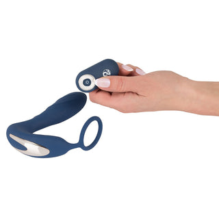 Vibrierender Prostata Plug mit Penisring, Fernbedienung benutzt