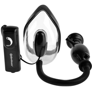 Vibrating pussy Pump, transparenter Vagina Sauger mit Pumpball