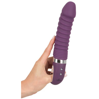 Wärmender Soft Vibrator in Lila mit Ladekabel
