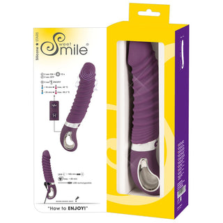 Wärmender Soft Vibrator in Lila in geöffneter Verpackung