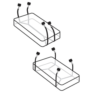 Wraparound Mattress Restraints, Bettfesseln aus Samt Anwendung