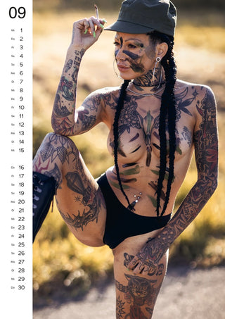 ORION Tattoo-Girls 2027 Pin-up Kalender 10er-Set