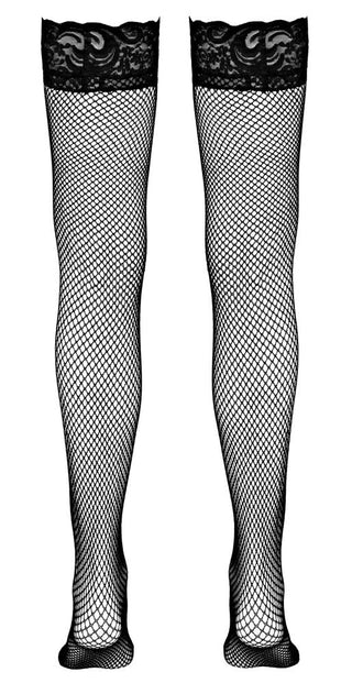 Hold-up fishnet stockings