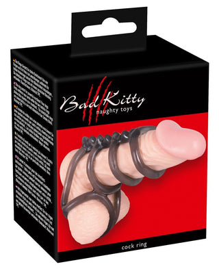 Bad Kitty - Cockring mit Penis-Hoden-Ring