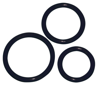 You2Toys Penisringe Silikon 3er-Set Schwarz
