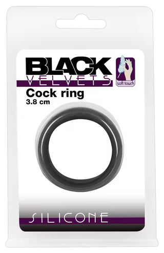 Black Velvets Cock Ring Silikon Flexibel Schwarz