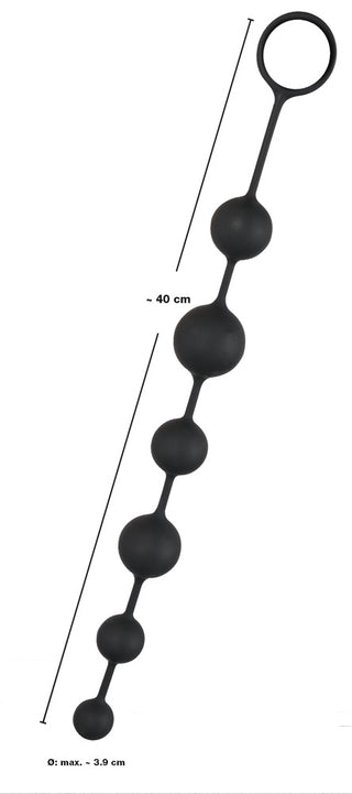 Anal ball chain with retrieval ring