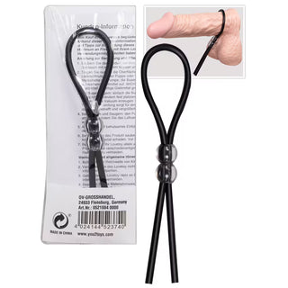 You2Toys Silicone Ring Penisring Verstellbar Schwarz