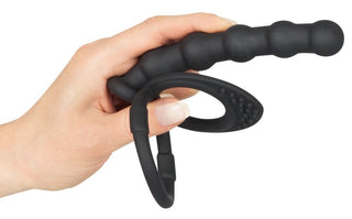 Analdildo "Cock & ball ring"