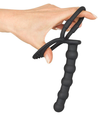 Analdildo "Cock & ball ring"