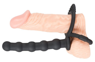 Analdildo "Cock & ball ring"