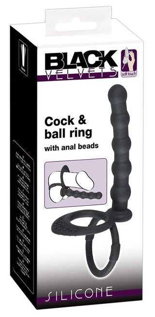 Analdildo "Cock & ball ring"