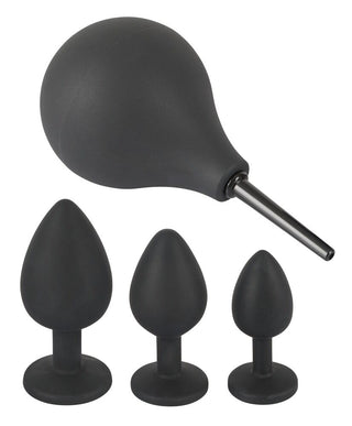 Set aus Butt Plugs & Analdusche "Anal Kit"