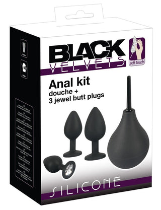 Set of butt plugs &amp; anal shower "Anal Kit"