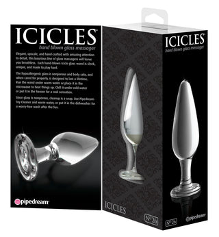 Glass anal plug "Icicles No. 26"