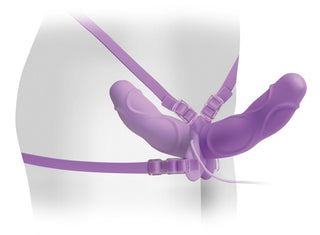 Vibrating Double Delight Strap-on