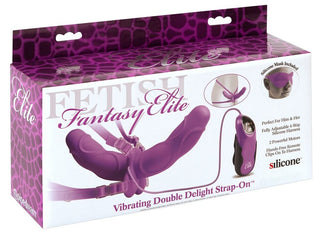 Vibrating Double Delight Strap-on