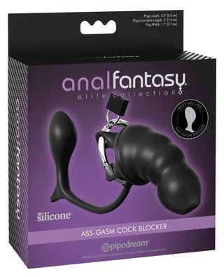 Anal Fantasy Elite Ass-Gasm Cock Blocker Schwarz