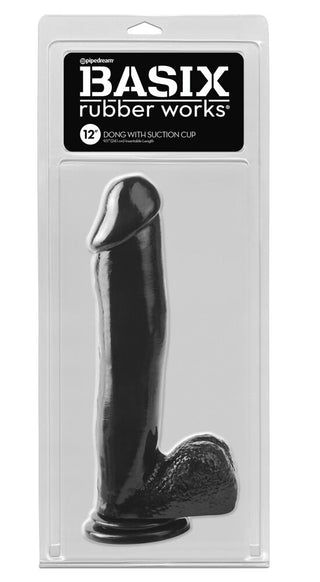 Naturdildo 12" Dong mit Saugnapf