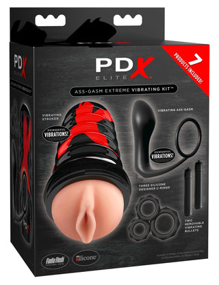 7-piece toy set "Ass-gasm Extreme Vibrating Kit"