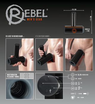 Masturbator mit Griff, Vibration & Handjob-Simulation – Wasserdicht   SV